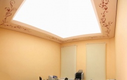 Двухуровневый потолок для офиса